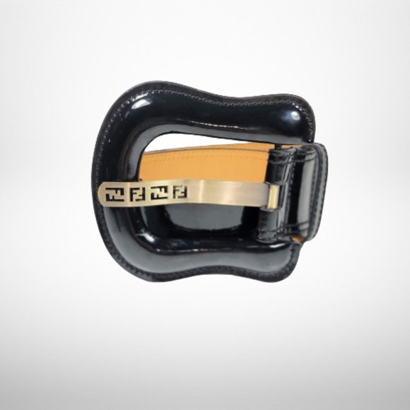 Fendi Black Patent Women's B Belt - Picture 11 of 12